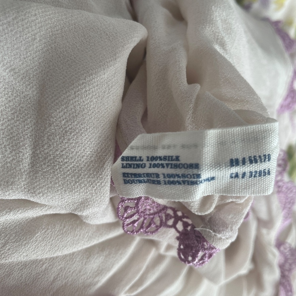 Anthropologie Leifsdottir Summer Twilight Dress, 100% Silk, Size 4 - Picture 12 of 16